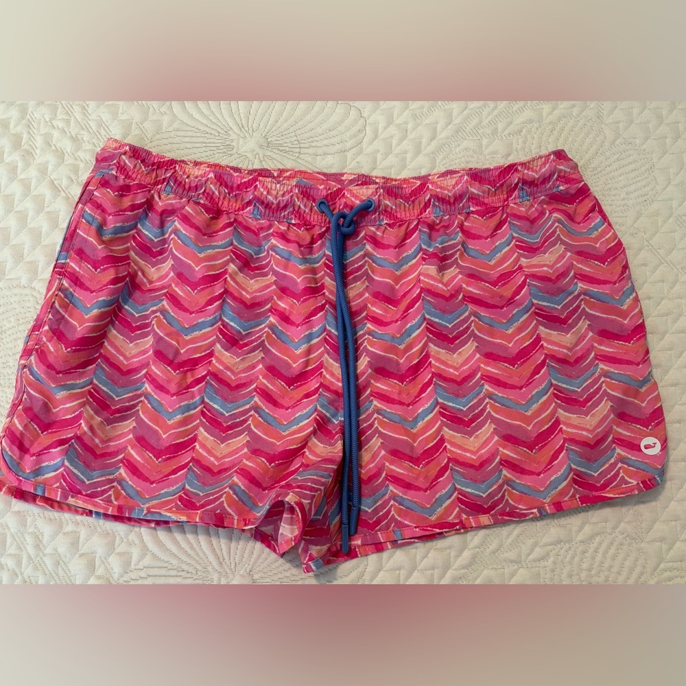 Women's Vineyard Vines Performance Pink Purple Shorts Athletic Golf Outdoors